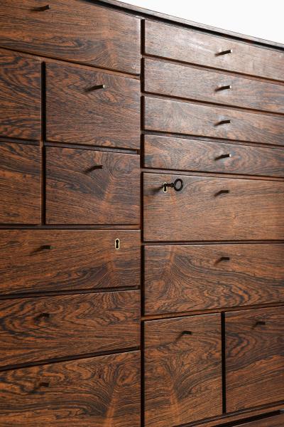  B rge Mogensen Borge Mogensen Cabinet in Brass and Rosewood by B rge Mogensen 1960s