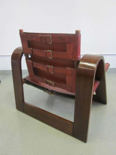  B rge Mogensen Borge Mogensen Danish Mid Century Modern Leather Strap Chair Attributed to Borge Mogensen