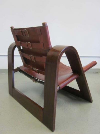  B rge Mogensen Borge Mogensen Danish Mid Century Modern Leather Strap Chair Attributed to Borge Mogensen
