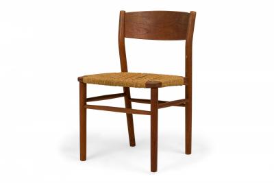  B rge Mogensen Borge Mogensen Set of 11 Borge Mogensen Danish Teak and Woven Seagrass Dining Chairs
