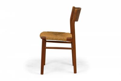  B rge Mogensen Borge Mogensen Set of 11 Borge Mogensen Danish Teak and Woven Seagrass Dining Chairs