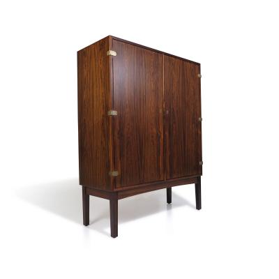  B rge Mogensen Borge Mogensen c 1956 Rare Handcrafted Brazilian Rosewood Bar Cabinet by Borge Mogensen