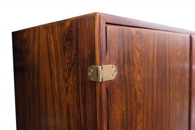  B rge Mogensen Borge Mogensen c 1956 Rare Handcrafted Brazilian Rosewood Bar Cabinet by Borge Mogensen