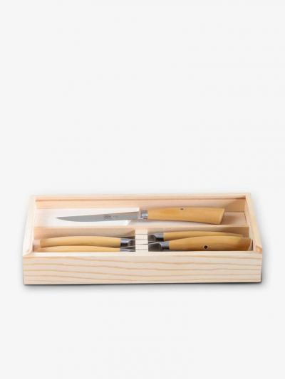  BERTI PLENUM STEAK KNIFE SET IN BOXWOOD