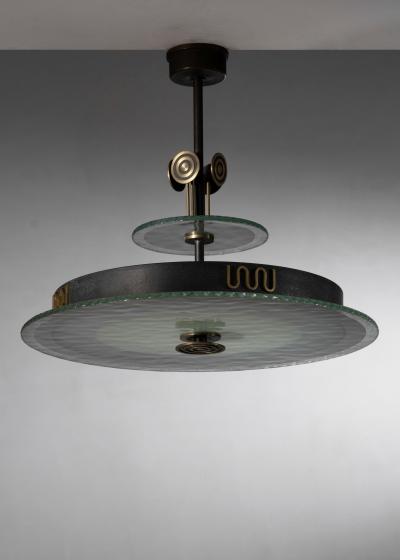  BOR NS BOR S Bor ns Bor s glass and metal pendant