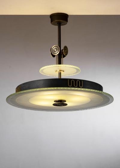  BOR NS BOR S Bor ns Bor s glass and metal pendant