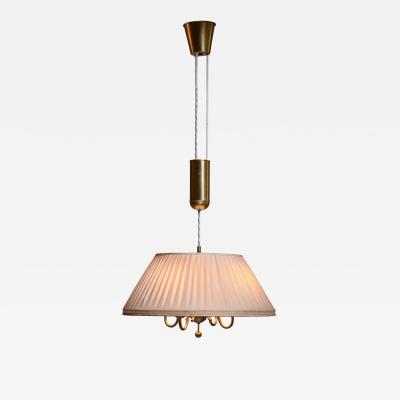  BOR NS BOR S Bor ns brass and fabric height adjustable pendant
