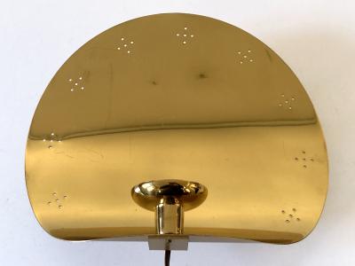  BOR NS BOR S Elegant Mid Century Brass Sconce with Candle Holder by Bor ns Bor s Sweden 1970s