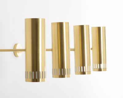  BOR NS BOR S Large Midcentury Scandinavian Brass Wall Lamps by Bor ns