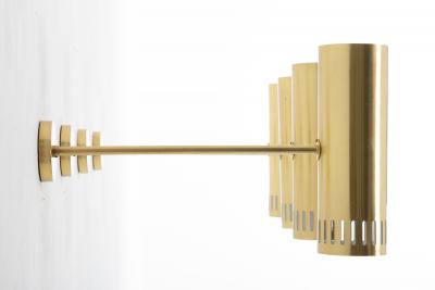  BOR NS BOR S Large Midcentury Scandinavian Brass Wall Lamps by Bor ns