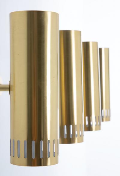  BOR NS BOR S Large Midcentury Scandinavian Brass Wall Lamps by Bor ns