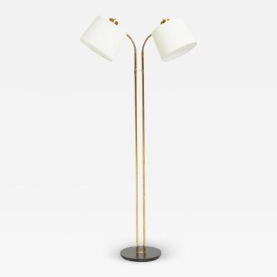  BOR NS BOR S Mid Century Brass Two Arm Floor Lamp