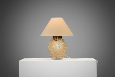  BOR NS BOR S Model 542 Glass Table Lamp by Bor ns Sweden ca 1940s