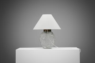  BOR NS BOR S Model 542 Glass Table Lamp by Bor ns Sweden ca 1940s