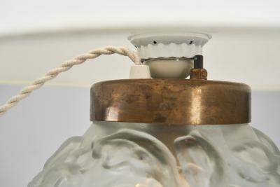  BOR NS BOR S Model 542 Glass Table Lamp by Bor ns Sweden ca 1940s