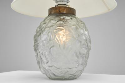  BOR NS BOR S Model 542 Glass Table Lamp by Bor ns Sweden ca 1940s
