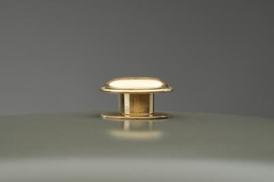  BOR NS BOR S Model B8453 Brass and Wood Table Lamp for Bor ns Sweden 1930s
