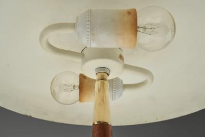  BOR NS BOR S Model B8453 Brass and Wood Table Lamp for Bor ns Sweden 1930s
