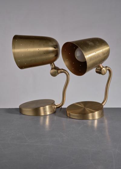  BOR NS BOR S Pair of Bor ns Bor s brass table or wall lamps