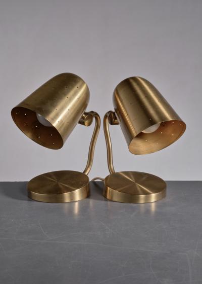  BOR NS BOR S Pair of Bor ns Bor s brass table or wall lamps