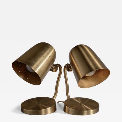  BOR NS BOR S Pair of Bor ns Bor s brass table or wall lamps