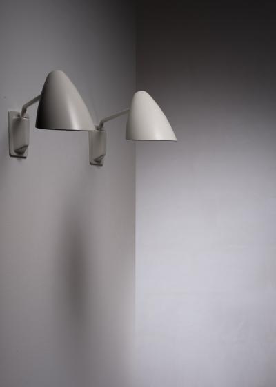  BOR NS BOR S Pair of Borens swiveling wall lamps Sweden