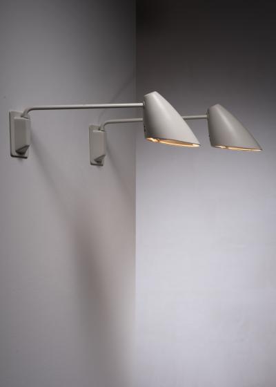  BOR NS BOR S Pair of Borens swiveling wall lamps Sweden