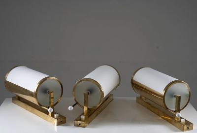  BOR NS BOR S Swedish Brass Wall Lamps by Bor ns