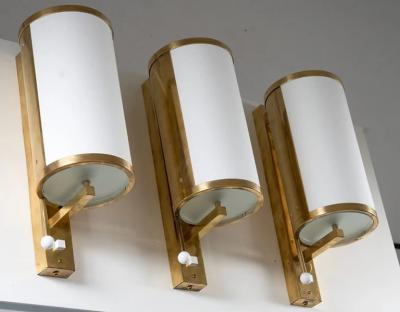  BOR NS BOR S Swedish Brass Wall Lamps by Bor ns