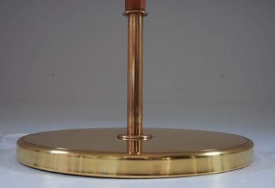 BOR NS BOR S Swedish Brass and Wood Floor Lamp by Bor ns