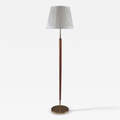  BOR NS BOR S Swedish Brass and Wood Floor Lamp by Bor ns