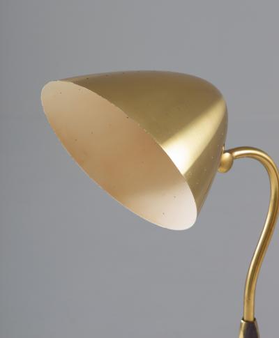  BOR NS BOR S Swedish Midcentury Table Lamp in Perforated Brass by Bor ns