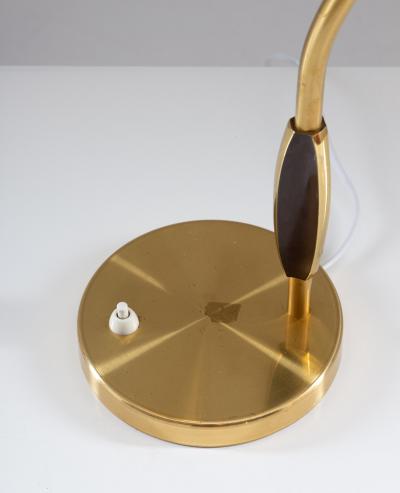  BOR NS BOR S Swedish Midcentury Table Lamp in Perforated Brass by Bor ns