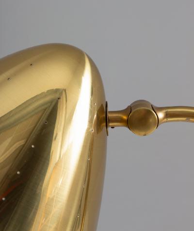  BOR NS BOR S Swedish Midcentury Table Lamp in Perforated Brass by Bor ns