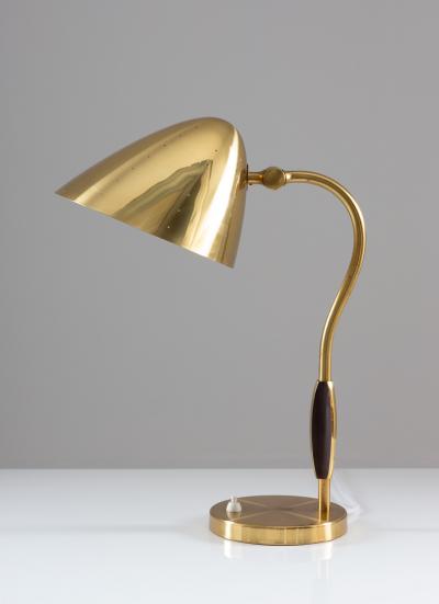  BOR NS BOR S Swedish Midcentury Table Lamp in Perforated Brass by Bor ns