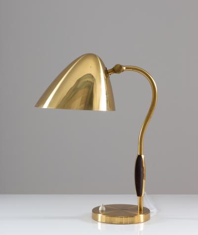  BOR NS BOR S Swedish Midcentury Table Lamp in Perforated Brass by Bor ns