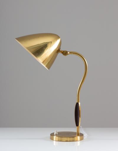  BOR NS BOR S Swedish Midcentury Table Lamp in Perforated Brass by Bor ns