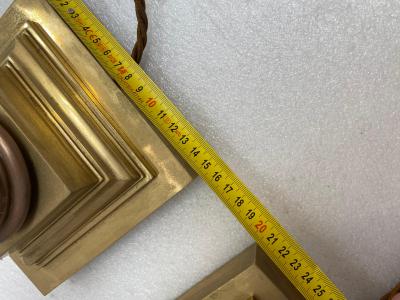  Baccarat 1900 Pair of Baccarat Crystal and Bronze Renaissance Style Lamps