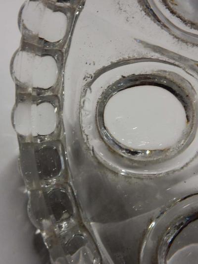  Baccarat 1950 Serie 4 Candlesticks Baccarat Signed with 2 Arms Pearl Socks Cut Prims