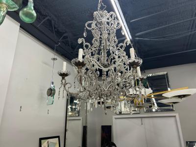  Baccarat 19th Century Italian Crystal Chandelier