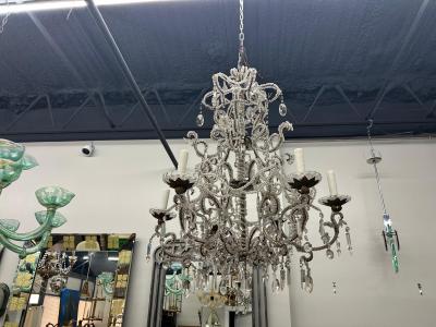  Baccarat 19th Century Italian Crystal Chandelier