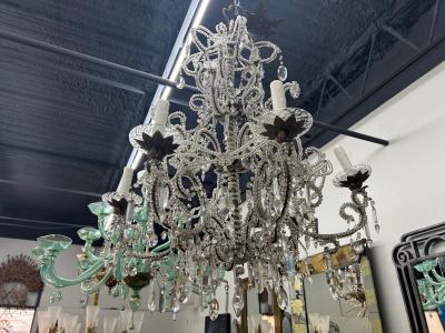  Baccarat 19th Century Italian Crystal Chandelier