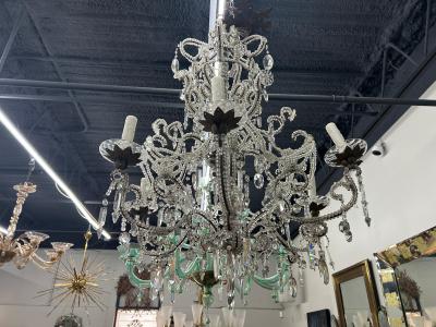  Baccarat 19th Century Italian Crystal Chandelier