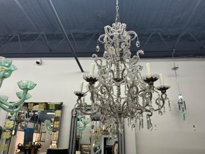  Baccarat 19th Century Italian Crystal Chandelier