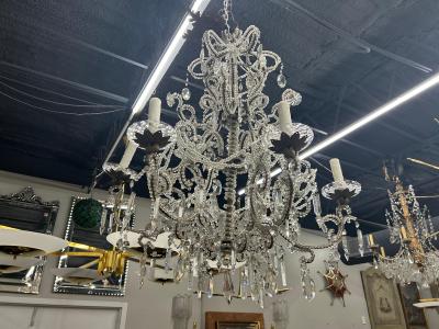  Baccarat 19th Century Italian Crystal Chandelier
