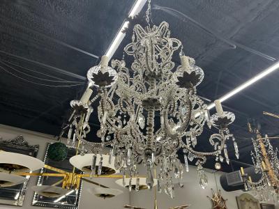  Baccarat 19th Century Italian Crystal Chandelier