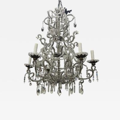  Baccarat 19th Century Italian Crystal Chandelier