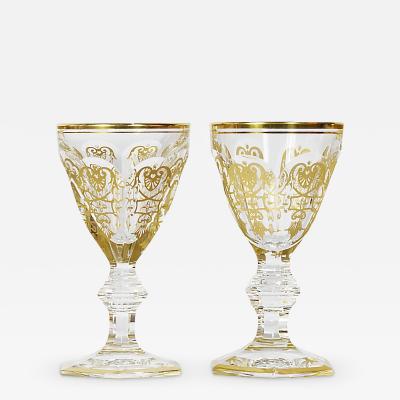  Baccarat 2 Pcs Set of Baccarat Harcourt Empire Collection Crystal Glasses