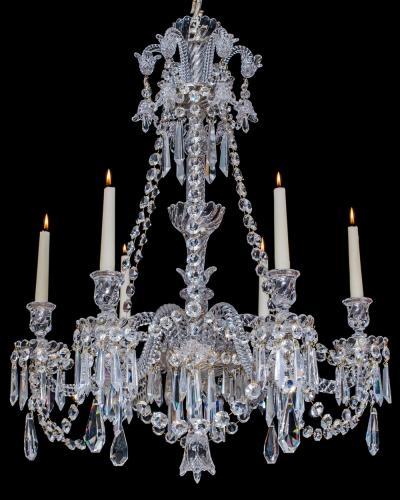  Baccarat AN ANTIQUE BACCARAT CRYSTAL CHANDELIER