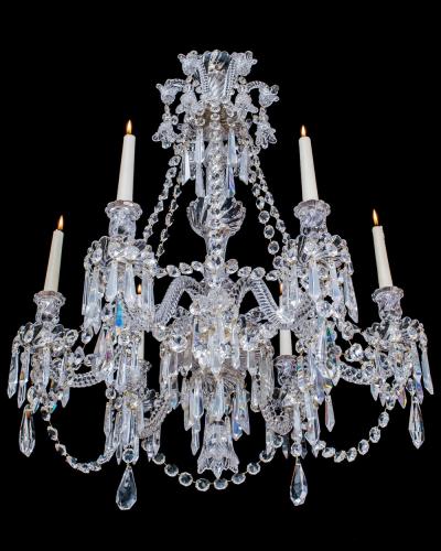  Baccarat AN ANTIQUE BACCARAT CRYSTAL CHANDELIER